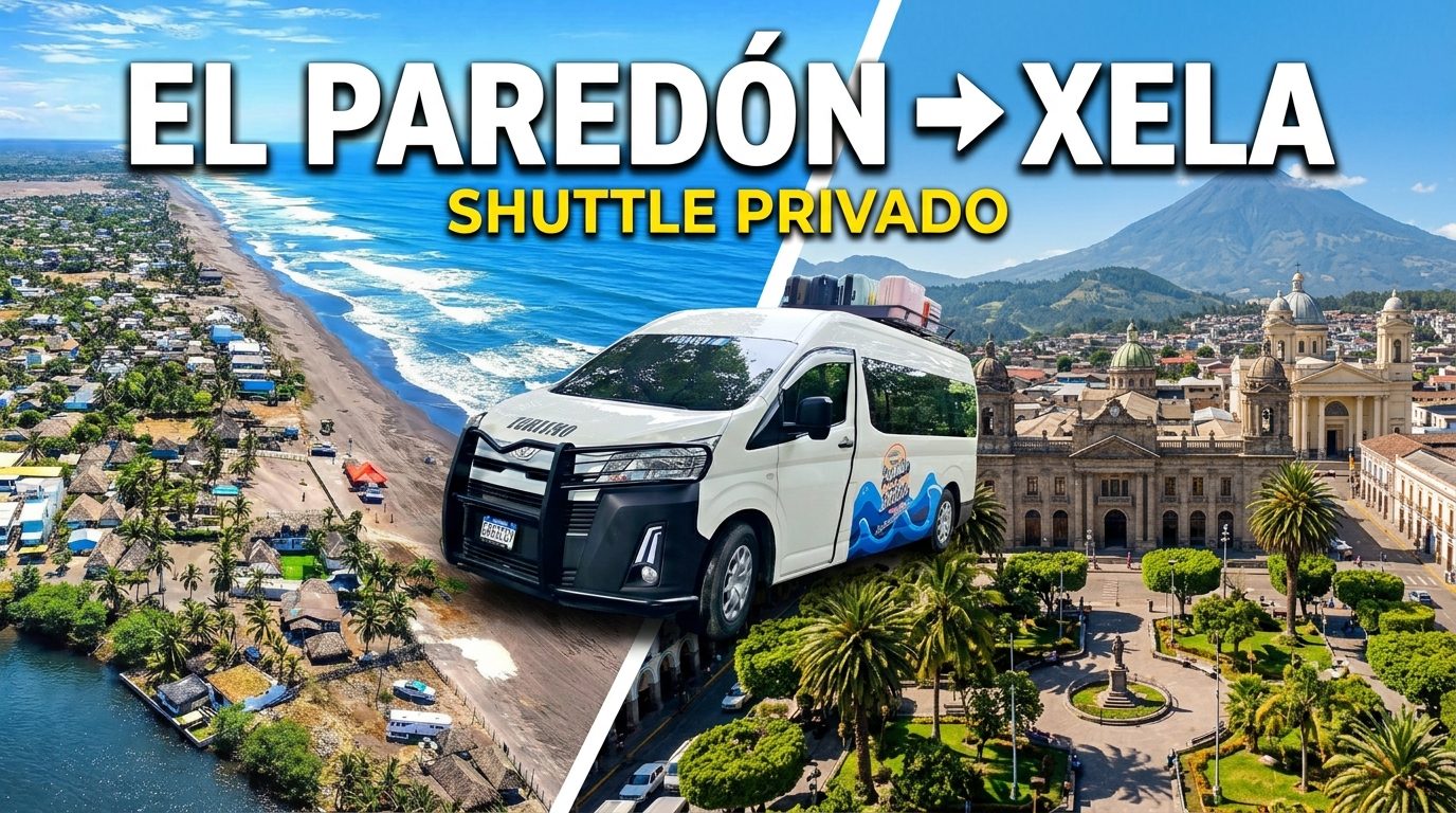 Shuttle privado Paredón → Xela (1-3 personas)