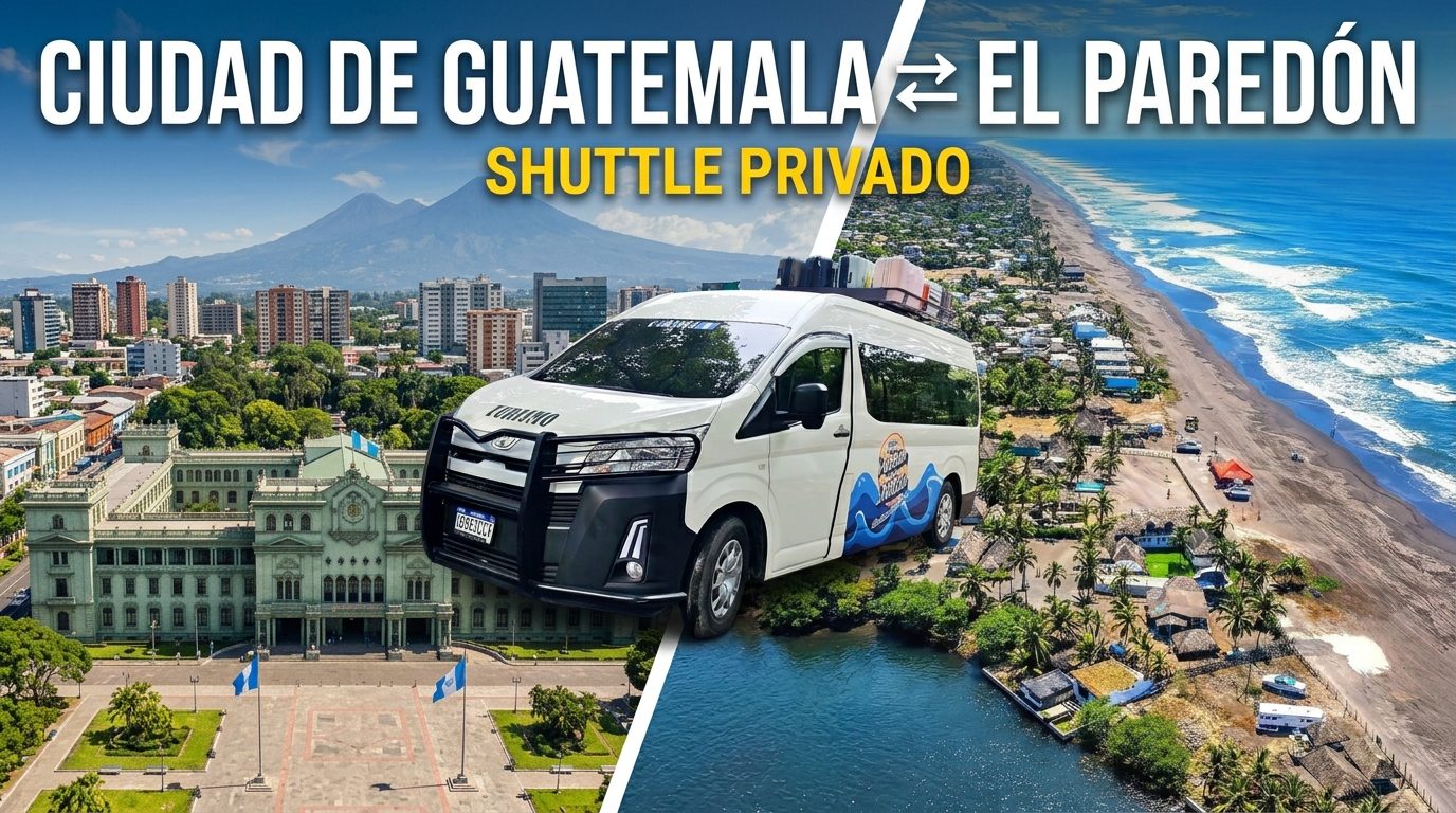 Shuttle privado Ciudad Guatemala→ Paredón